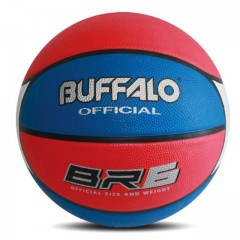 Buffalo Sports Deluxe BR Rubber Basketball | Size 6 Blue-Red